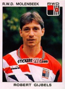 Sticker Robert Gijbels - Football Belgium 1992-1993 n. 274 - Panini
