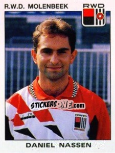 Figurina Daniel Nassen - Football Belgium 1992-1993 - Panini