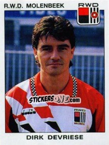 Sticker Dirk Devriese - Football Belgium 1992-1993 n. 279 - Panini