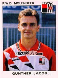 Sticker Gunther Jacob - Football Belgium 1992-1993 - Panini