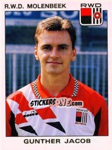 Sticker Gunther Jacob - Football Belgium 1992-1993 n. 281 - Panini