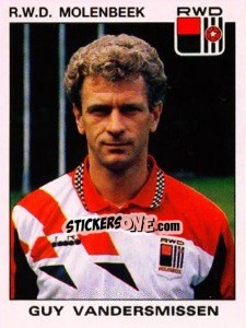 Sticker Guy Vandersmissen - Football Belgium 1992-1993 - Panini