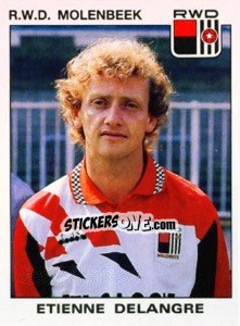 Sticker Etienne Delangre - Football Belgium 1992-1993 - Panini