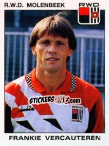 Sticker Frankie Vercauteren - Football Belgium 1992-1993 - Panini
