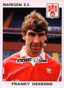 Sticker Franky Dekenne - Football Belgium 1992-1993 n. 310 - Panini