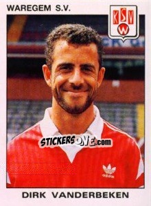 Sticker Dirk Vanderbeken - Football Belgium 1992-1993 - Panini