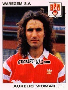 Sticker Aurelio Vidmar - Football Belgium 1992-1993 - Panini