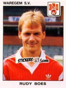 Sticker Rudy Boes - Football Belgium 1992-1993 - Panini