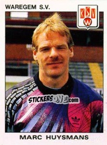 Figurina Marc Huysmans - Football Belgium 1992-1993 - Panini