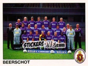 Figurina Team - Football Belgium 1992-1993 n. 329 - Panini