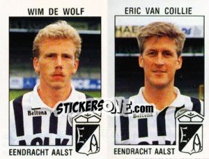 Sticker Wim de Wolf / Eric van Coillie - Football Belgium 1992-1993 n. 352 - Panini