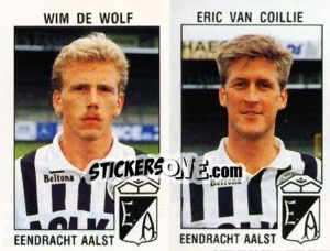 Cromo Wim de Wolf / Eric van Coillie - Football Belgium 1992-1993 - Panini