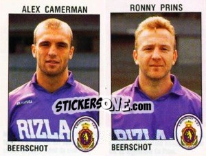 Sticker Alex Camerman / Ronny Prins - Football Belgium 1992-1993 n. 360 - Panini