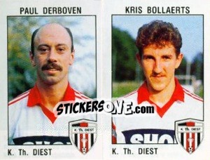 Cromo Paul Derboven / Kris Bollaerts - Football Belgium 1992-1993 - Panini