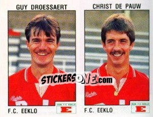 Cromo Guy Droessaert / Chris de Pauw - Football Belgium 1992-1993 - Panini