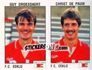 Cromo Guy Droessaert / Chris de Pauw - Football Belgium 1992-1993 n. 370 - Panini