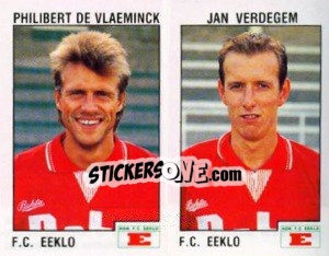 Cromo Philibert de Vlaeminck / Jan Verdegem - Football Belgium 1992-1993 n. 371 - Panini
