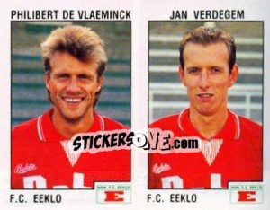 Cromo Philibert de Vlaeminck / Jan Verdegem - Football Belgium 1992-1993 - Panini