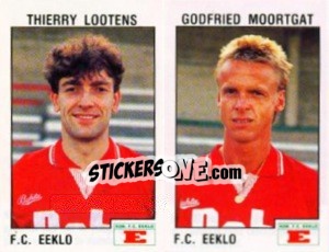 Cromo Thierry Lootens / Godfried Moortgat - Football Belgium 1992-1993 - Panini