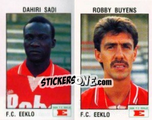 Sticker Dahiru Sadi / Robby Buyens - Football Belgium 1992-1993 - Panini