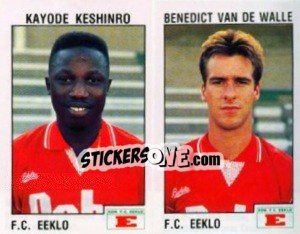 Cromo Kayode Keshinro / Benedict van de Walle - Football Belgium 1992-1993 - Panini