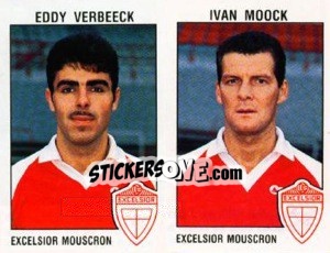Sticker Eddy Verbeeck / Ivan Modck - Football Belgium 1992-1993 - Panini