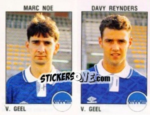 Sticker Marc Noe / Davy Reynders - Football Belgium 1992-1993 - Panini