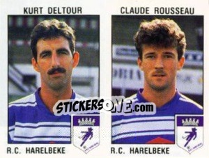 Cromo Kurt Deltour / Claude Rousseau - Football Belgium 1992-1993 - Panini