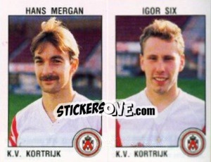 Figurina Hans Mergan / Igor Six - Football Belgium 1992-1993 n. 395 - Panini