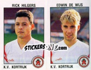 Cromo Rick Hilgers / Edwin de Wijs - Football Belgium 1992-1993 - Panini