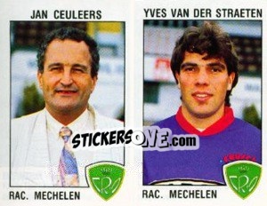 Figurina Jan Ceuleers / Yves van der Straeten - Football Belgium 1992-1993 - Panini