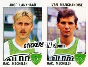 Sticker Joop Lankhaar / Ivan Marchandise - Football Belgium 1992-1993 n. 401 - Panini