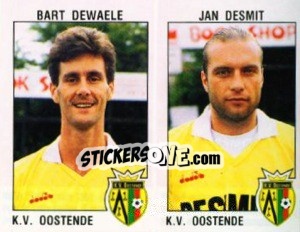 Figurina Bart Dewaele / Jan Desmit - Football Belgium 1992-1993 n. 407 - Panini