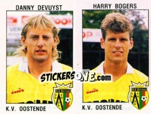 Cromo Danny Devuyst / Harry Bogers - Football Belgium 1992-1993 - Panini
