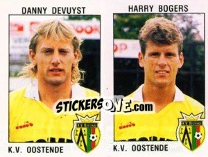 Sticker Danny Devuyst / Harry Bogers - Football Belgium 1992-1993 n. 408 - Panini
