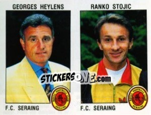 Figurina Georges Heyelns / Ranko Stojic - Football Belgium 1992-1993 n. 411 - Panini