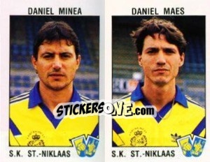 Sticker Daniel Minea / Daniel Maes - Football Belgium 1992-1993 n. 418 - Panini