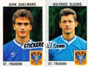 Sticker Dirk Daelmans / Wilfried Sleurs - Football Belgium 1992-1993 n. 424 - Panini