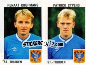 Cromo Renaat Koopmans / Patrick Cypers - Football Belgium 1992-1993 - Panini