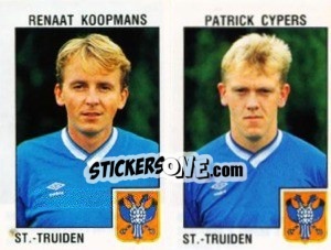 Sticker Renaat Koopmans / Patrick Cypers - Football Belgium 1992-1993 n. 425 - Panini