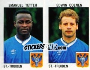 Figurina Emanuel Tetteh / Edwin Coenen - Football Belgium 1992-1993 - Panini