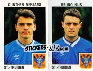 Sticker Gunther Verjans / Bruno Nijs - Football Belgium 1992-1993 n. 427 - Panini