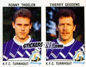 Sticker Ronny Thoelen / Thierry Geudens - Football Belgium 1992-1993 - Panini