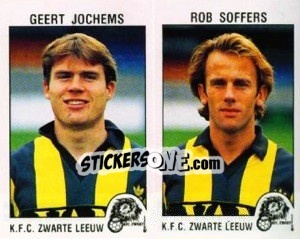 Sticker Geert Jochems / Rob Soffers - Football Belgium 1992-1993 - Panini