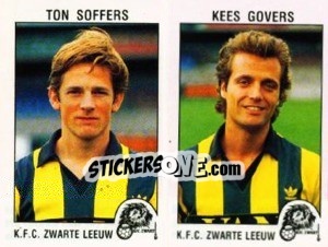 Sticker Ton Soffers / Kees Govers - Football Belgium 1992-1993 - Panini