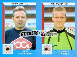 Figurina Regi Van Acker / Oldrich Parizek - Football Belgium 1999-2000 - Panini