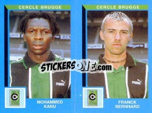 Sticker Dennis Van Wijk / Ricky Begeyn - Football Belgium 1999-2000 - Panini