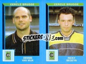 Sticker Mohammed Kanu / Franck Bernhard - Football Belgium 1999-2000 - Panini