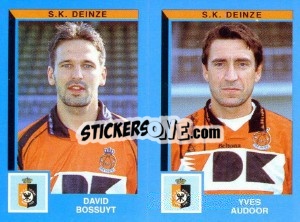 Cromo David Bossuyt / Yves Audoor - Football Belgium 1999-2000 - Panini