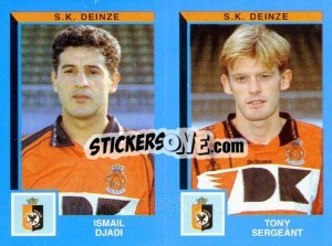 Sticker Ismail Djadi / Tony Sergeant - Football Belgium 1999-2000 n. 411 - Panini